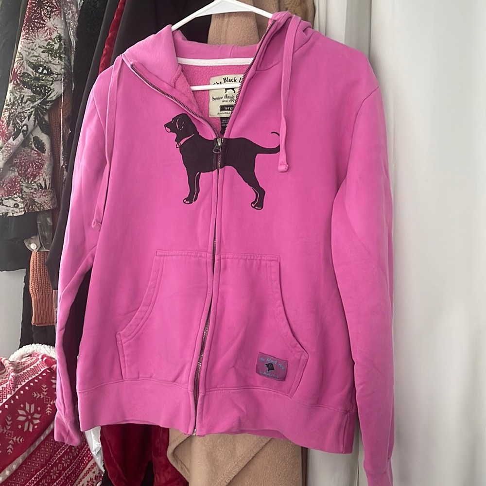 The Black Dog 🐶 pink zipper hoodie 🫶🏾